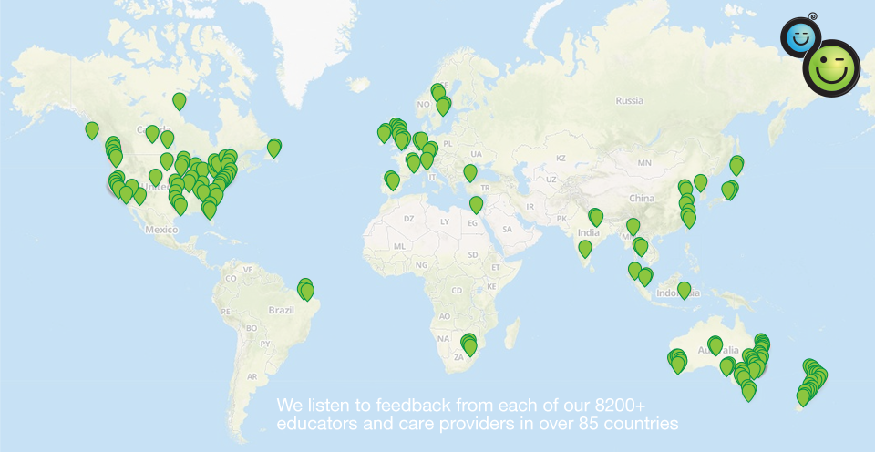 Kinderloop world map